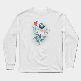 Flowers, bird and bug Long Sleeve T-Shirt